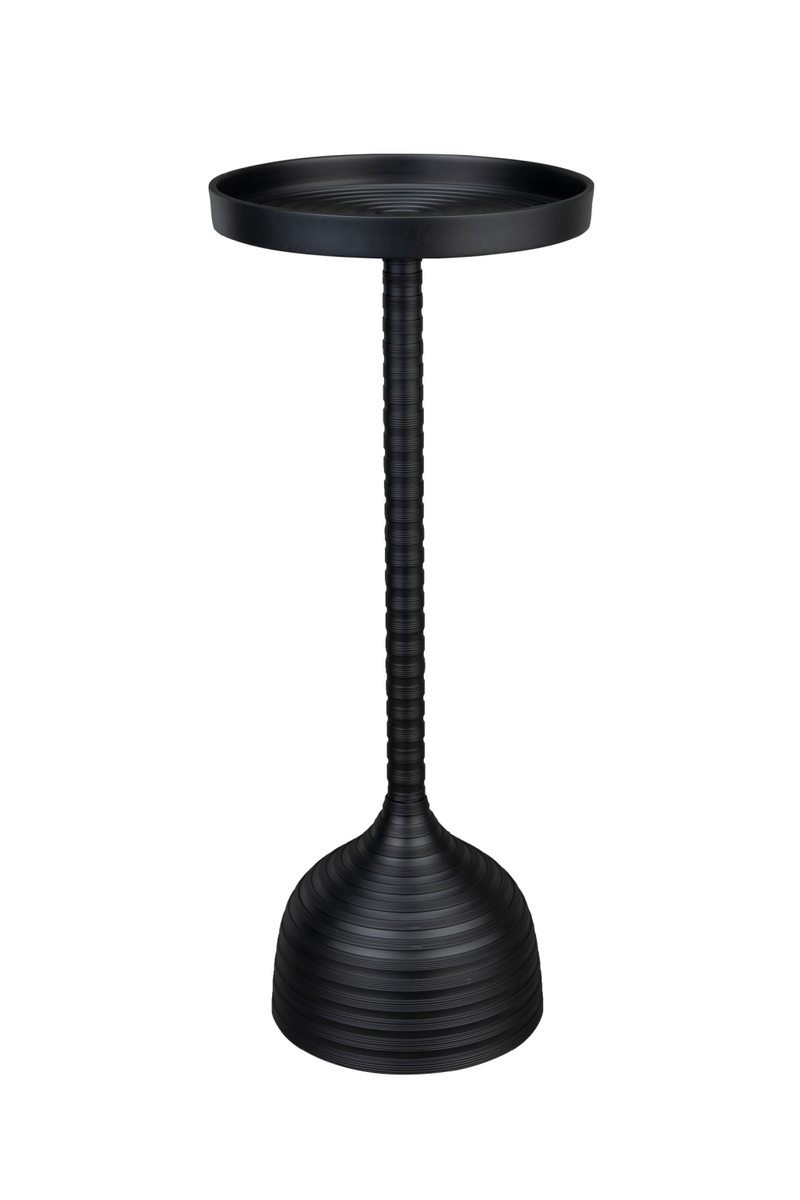 Black Aluminum Pedestal Side Table | Dutchbone Turner | Oroatrade.com