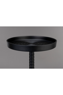 Black Aluminum Pedestal Side Table | Dutchbone Turner | Oroatrade.com