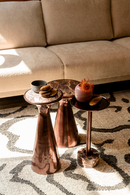 Brown Marble Side Table | Dutchbone Mount | Oroatrade.com