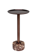 Brown Marble Side Table | Dutchbone Pose | Oroatrade.com