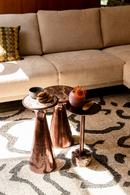 Brown Marble Side Table | Dutchbone Pose | Oroatrade.com