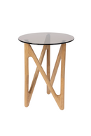 Round Glass Retro Side Table | Dutchbone Naia | Oroatrade.com