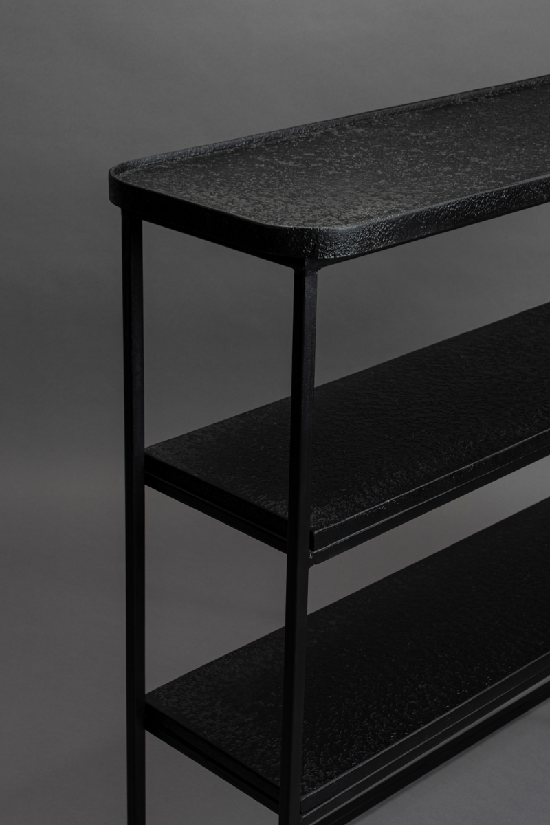 Black Console Table with Shelves | Dutchbone Winston | Oroatrade.com