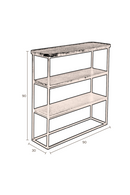 Black Console Table with Shelves | Dutchbone Winston | Oroatrade.com