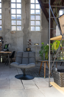 Pedestal Base Padded Lounge Chair | Dutchbone Bar | Oroatrade.com