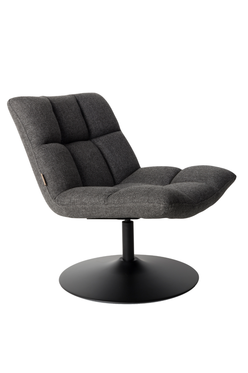 Dark Gray Pedestal Accent Chair | Dutchbone Bar | Oroatrade.com