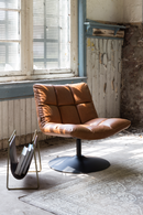 Brown Pedestal Accent Chair | Dutchbone Bar | Oroatrade.com