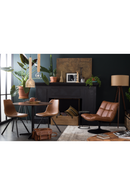 Brown Pedestal Accent Chair | Dutchbone Bar | Oroatrade.com