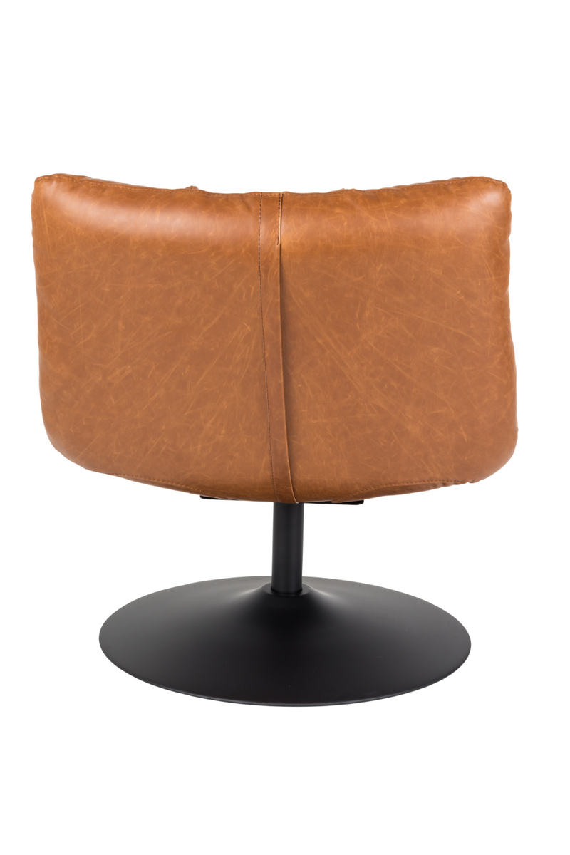 Brown Pedestal Accent Chair | Dutchbone Bar | Oroatrade.com