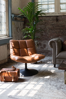 Brown Pedestal Accent Chair | Dutchbone Bar | Oroatrade.com