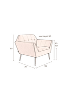 Tufted Lounge Chair | Dutchbone Kate | Oroatrade.com