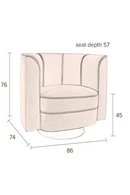 Curved Back Lounge Chair | Dutchbone Flower| Oroatrade.com