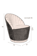 Brown Scallop Accent Chair | Dutchbone Madison | Oroatrade.com