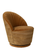 Brown Scallop Accent Chair | Dutchbone Madison | Oroatrade.com