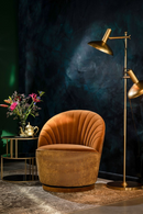 Brown Scallop Accent Chair | Dutchbone Madison | Oroatrade.com