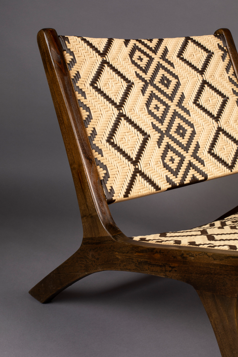 Tribal Pattern Lounge Chair | Dutchbone Landa | Oroatrade.com