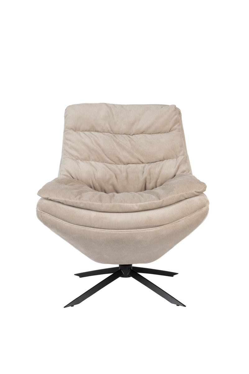 Upholstered Swivel Lounge Chair | Dutchbone Vince | Oroatrade.com