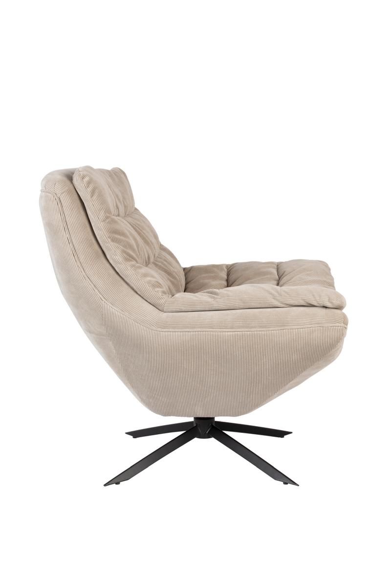 Upholstered Swivel Lounge Chair | Dutchbone Vince | Oroatrade.com