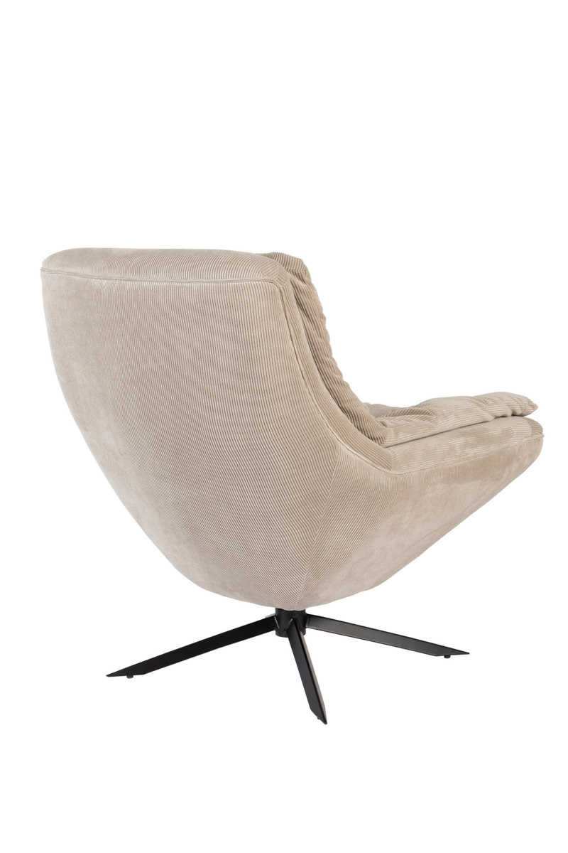 Upholstered Swivel Lounge Chair | Dutchbone Vince | Oroatrade.com