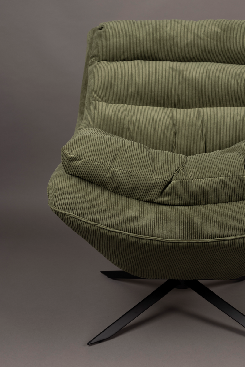 Upholstered Swivel Lounge Chair | Dutchbone Vince | Oroatrade.com