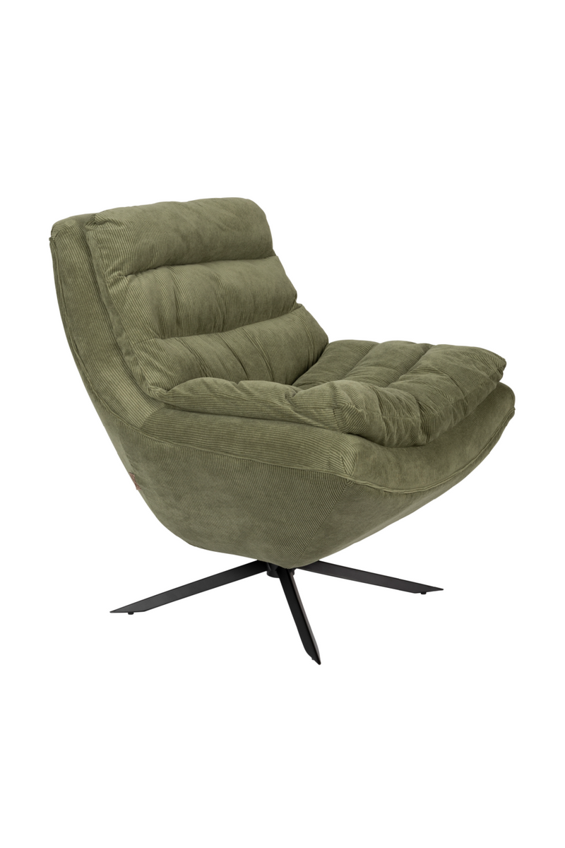 Upholstered Swivel Lounge Chair | Dutchbone Vince | Oroatrade.com