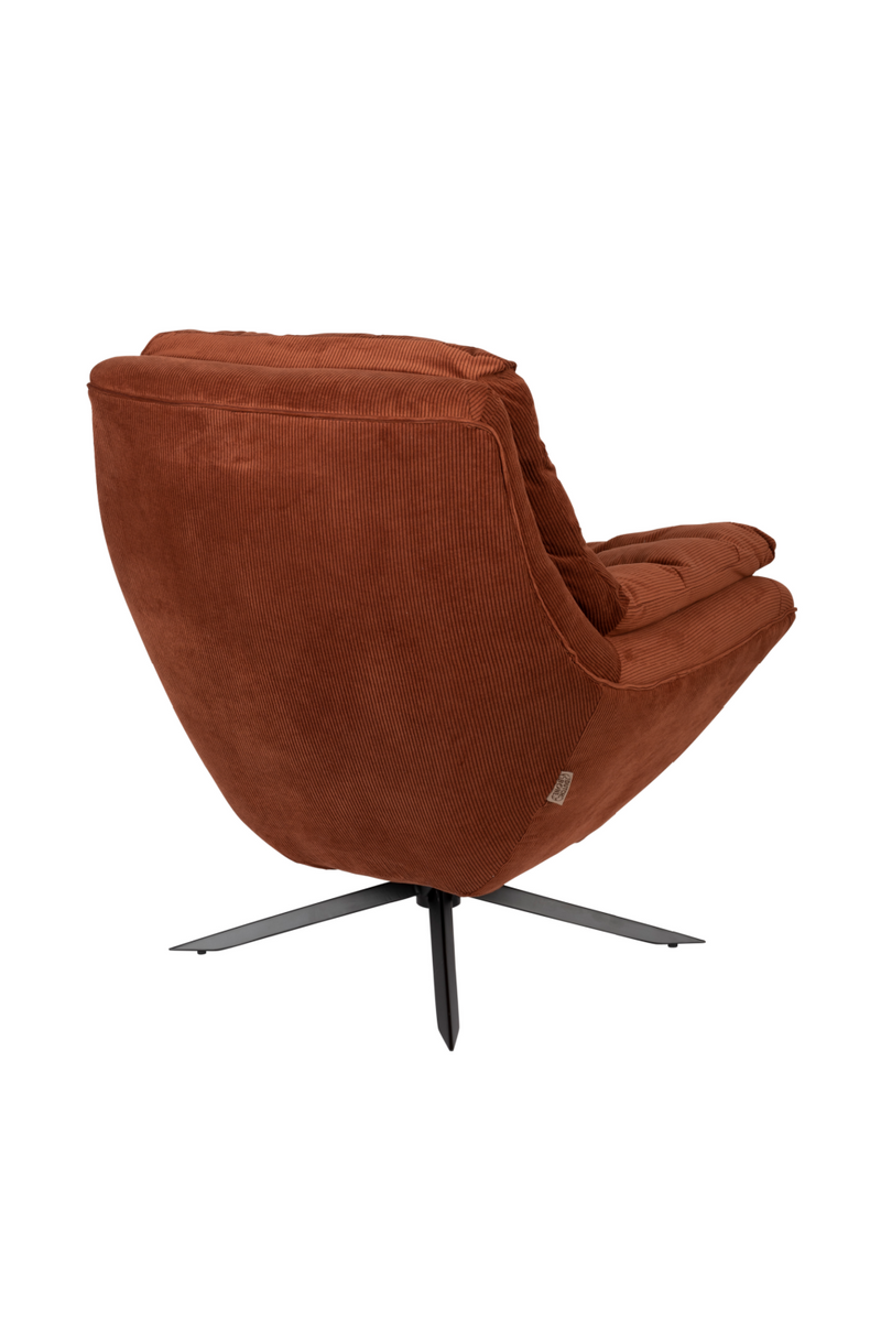 Upholstered Swivel Lounge Chair | Dutchbone Vince | Oroatrade.com