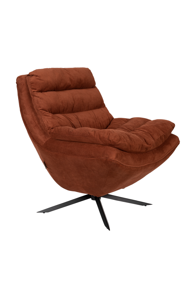 Upholstered Swivel Lounge Chair | Dutchbone Vince | Oroatrade.com