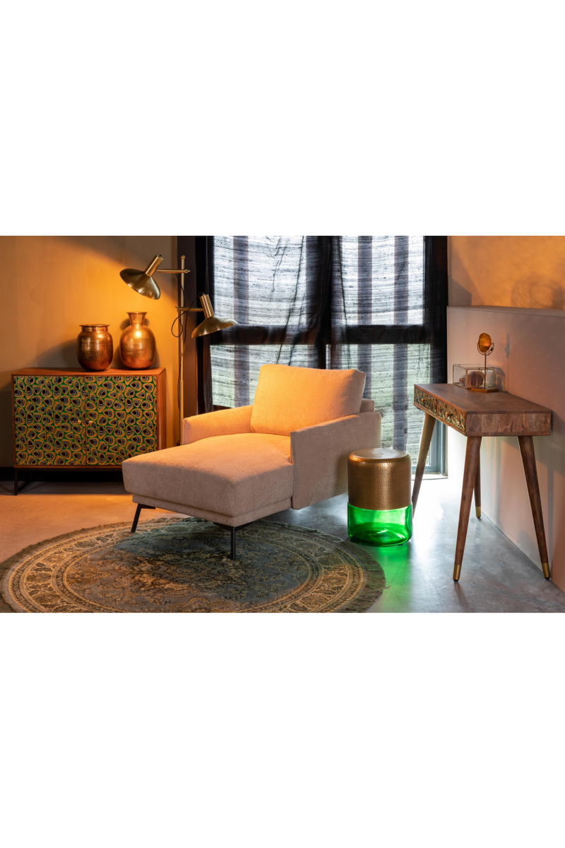 Classic Upholstered Chaise Longue | Dutchbone Harper | Oroatrade.com