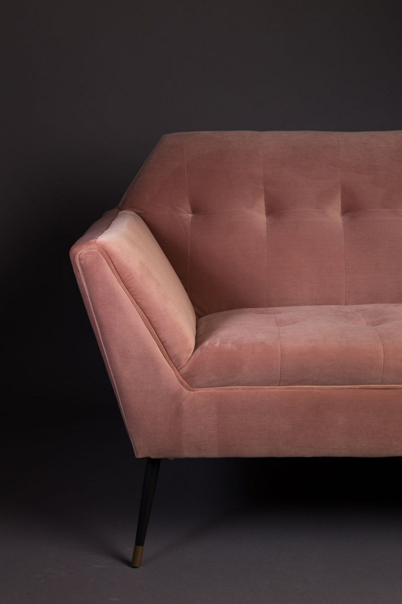 Pink Velvet 2-Seater Sofa | Dutchbone Kate | Oroatrade.com