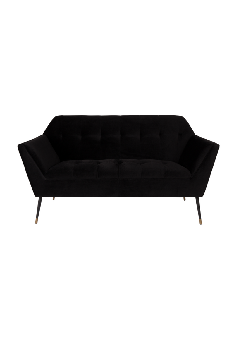 Black Velvet 2-Seater Sofa | Dutchbone Kate | Oroatrade.com