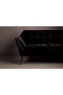 Black Velvet 2-Seater Sofa | Dutchbone Kate | Oroatrade.com