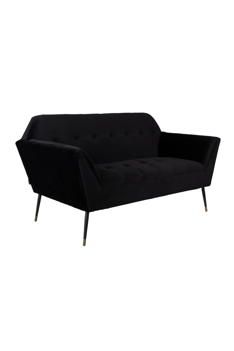 Black Velvet 2-Seater Sofa | Dutchbone Kate | Oroatrade.com