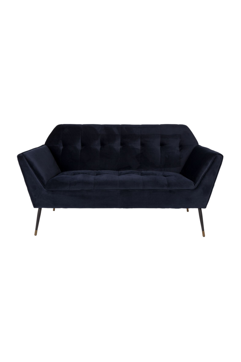 Deep Blue Velvet 2-Seater Sofa | Dutchbone Kate | Oroatrade.com