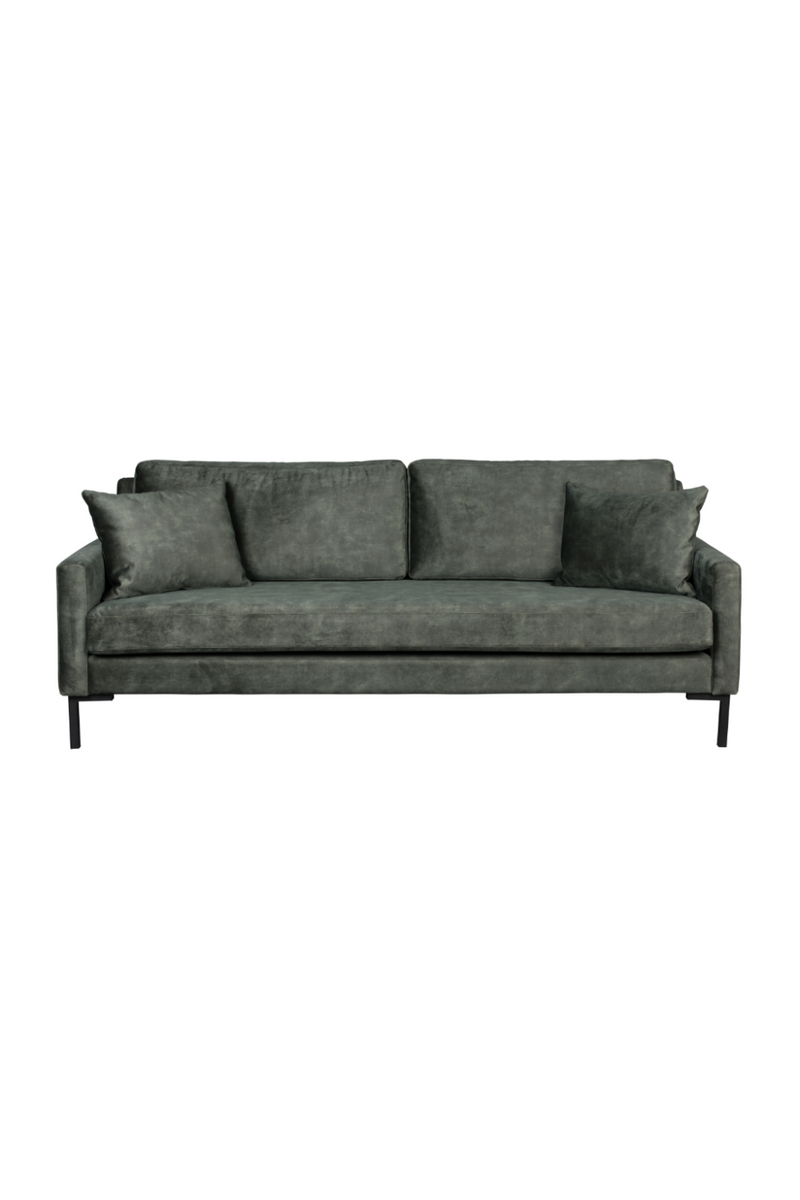 Green Upholstered 3-Seater Sofa | Dutchbone Houda | Oroatrade.com
