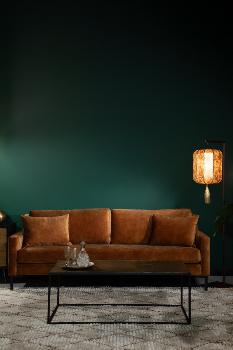 Caramel Upholstered 3-Seater Sofa | Dutchbone Houda | Oroatrade.com