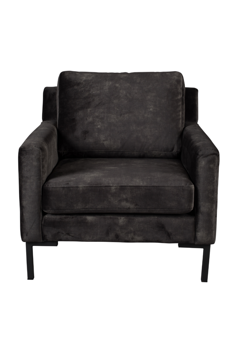Dark Gray Upholstered 1-Seater Sofa | Dutchbone Houda | Oroatrade.com