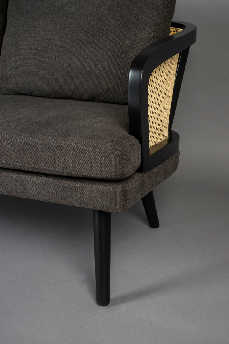Rattan Backrest Upholstered Sofa | Dutchbone Manou | Oroatrade.com