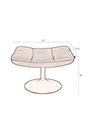 Pedestal Base Padded Hocker | Dutchbone Bar | Oroatrade.com