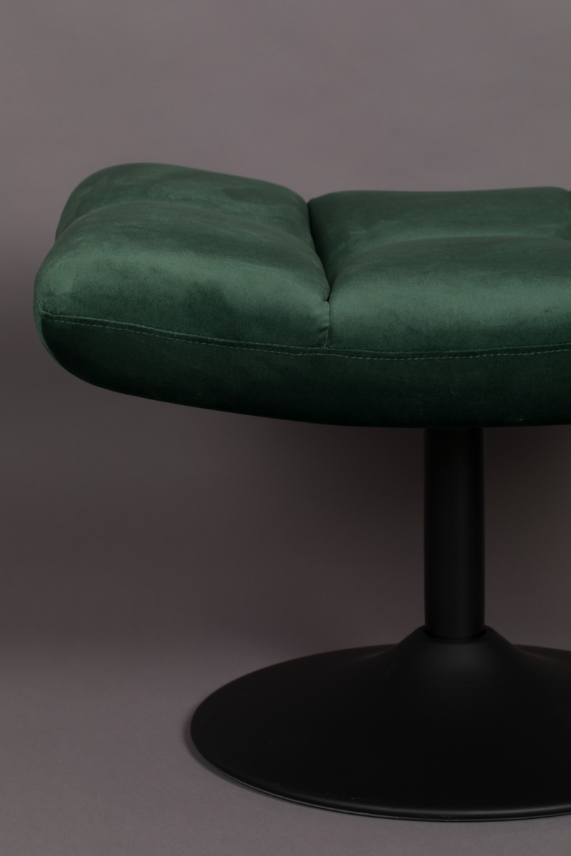 Green Upholstered Ottoman | Dutchbone Bar | Oroatrade.com