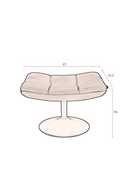 Pedestal Base Padded Hocker | Dutchbone Bar | Oroatrade.com