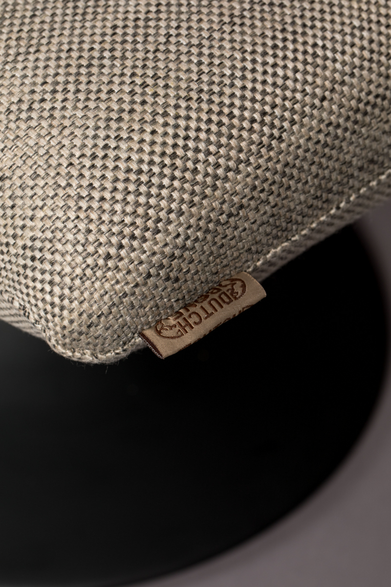 Light Gray Upholstered Ottoman | Dutchbone Bar | Oroatrade.com