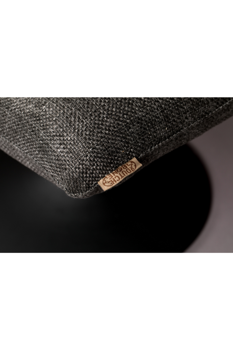 Dark Gray Upholstered Ottoman | Dutchbone Bar | Oroatrade.com