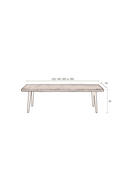 Walnut Dining Bench | Dutchbone Alagon | Oroatrade.com
