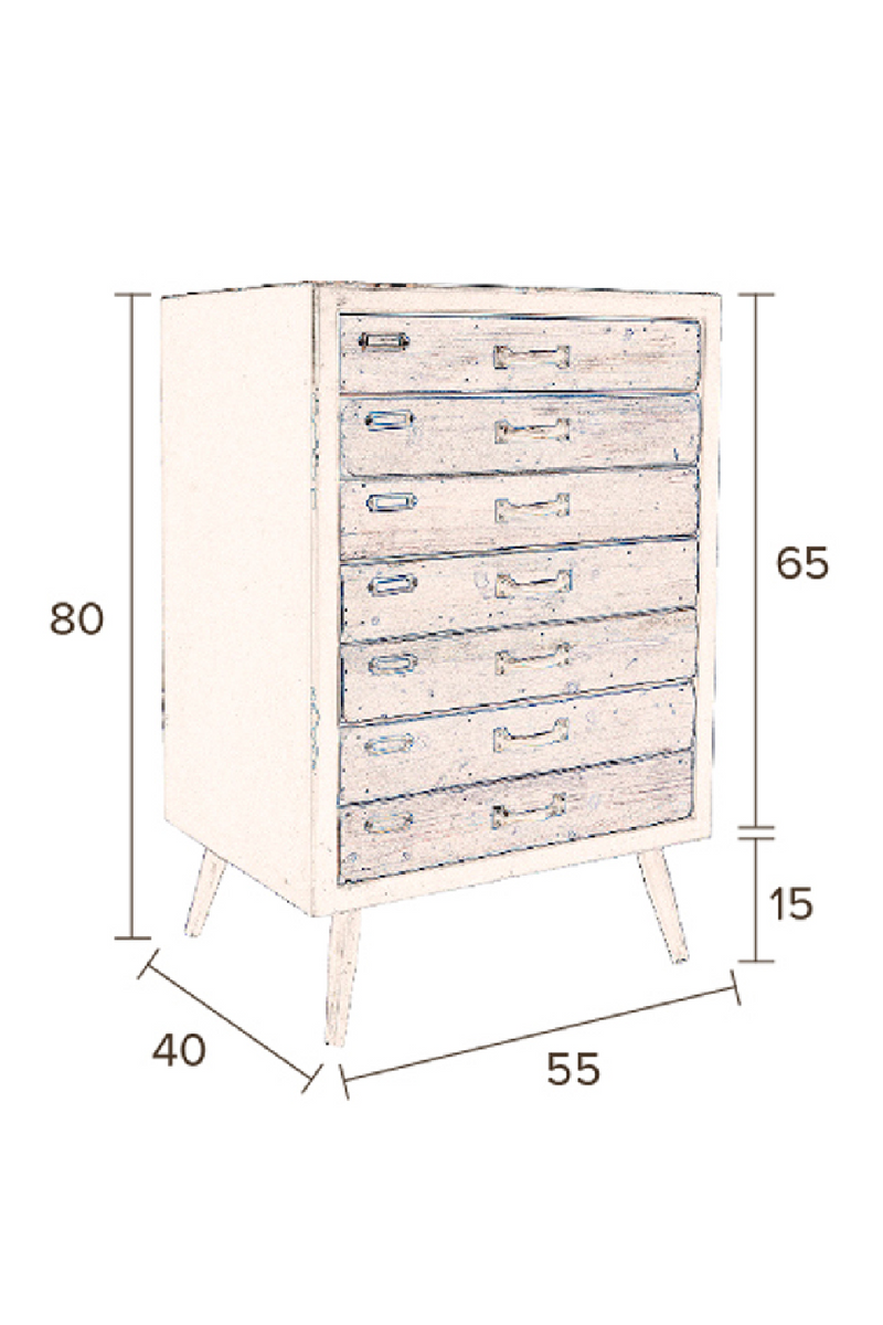 Wooden File Cabinet L | Dutchbone Sol | Oroatrade.com