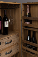 Wheeled Bar Cabinet | Dutchbone Lico | Oroatrade.com