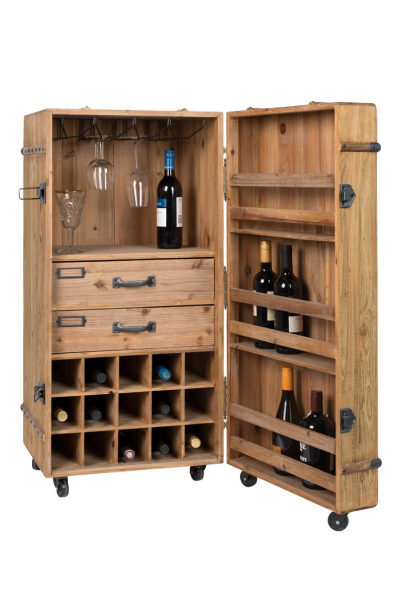 Wheeled Bar Cabinet | Dutchbone Lico | Oroatrade.com