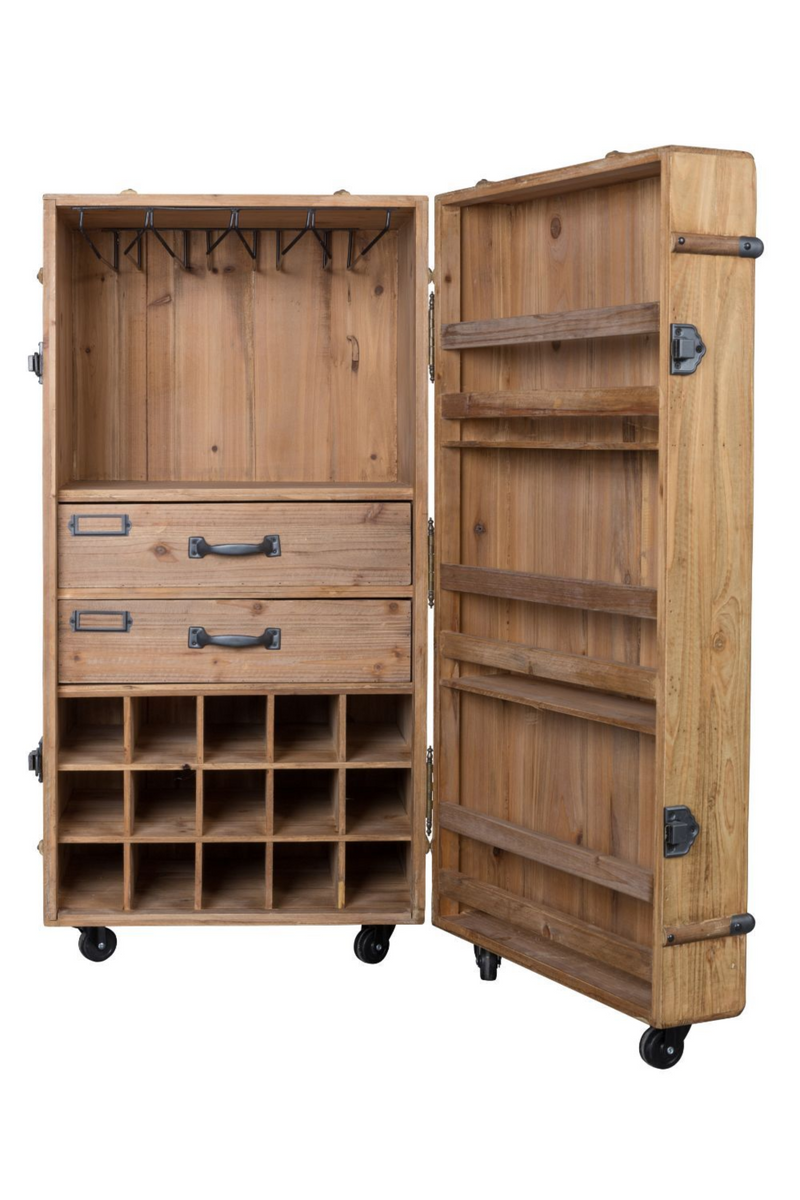 Wheeled Bar Cabinet | Dutchbone Lico | Oroatrade.com