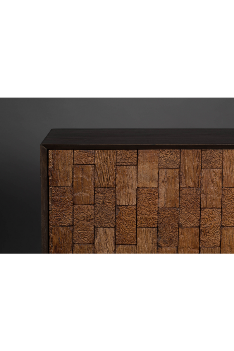 Carved Wood Sideboard | Dutchbone Chisel | Oroatrade.com