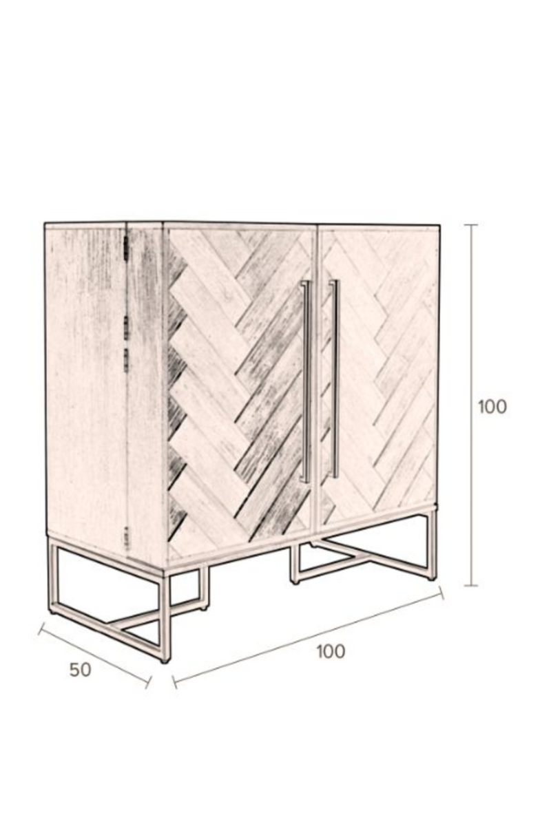 Wood 2-Door Cabinet | Dutchbone Class | Oroatrade.com