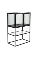 Black Framed Glass Cabinet | Dutchbone Boli | Oroatrade.com